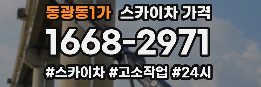 동광동1가 스카이차 가격