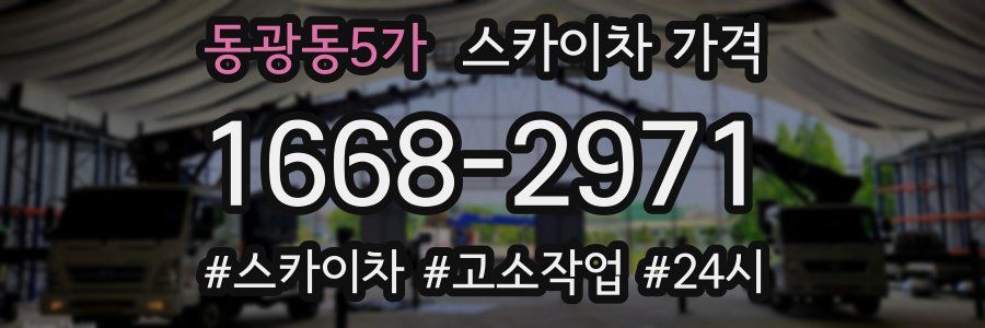 동광동5가 스카이차 가격