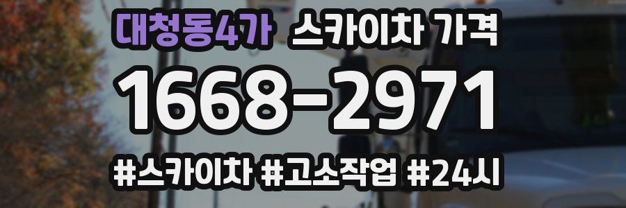 대청동4가 스카이차 가격