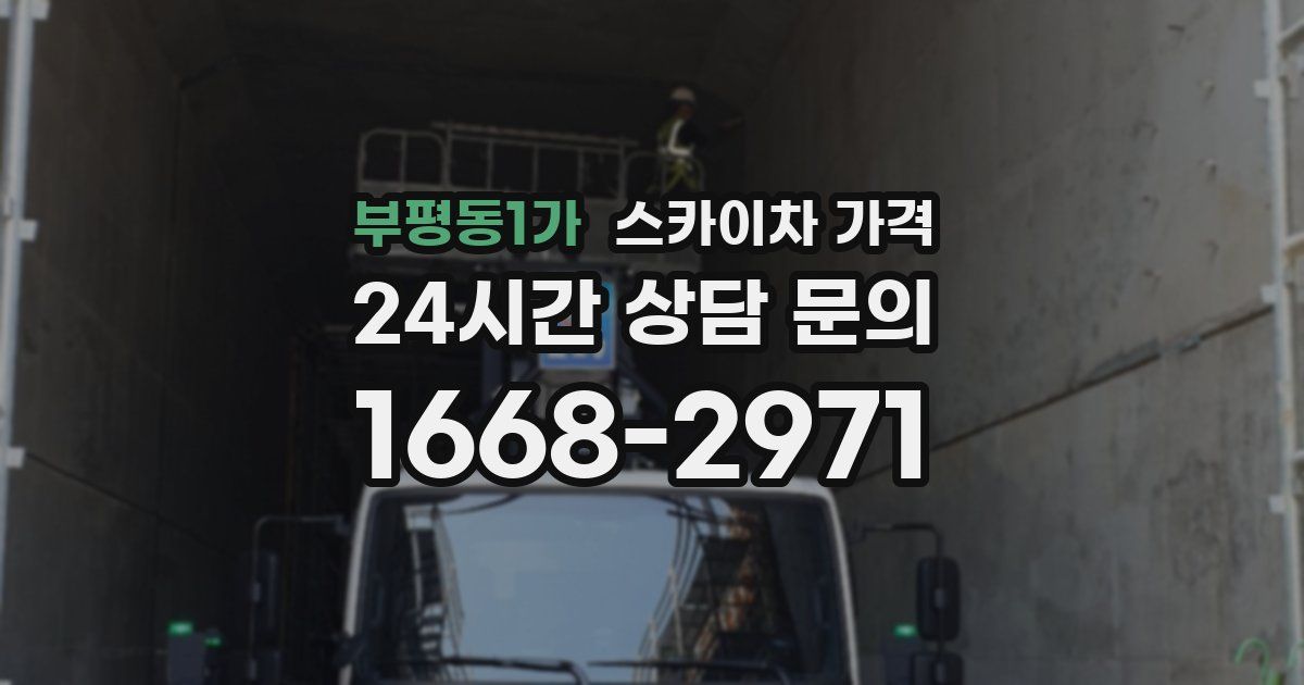 부평동1가 스카이차 가격