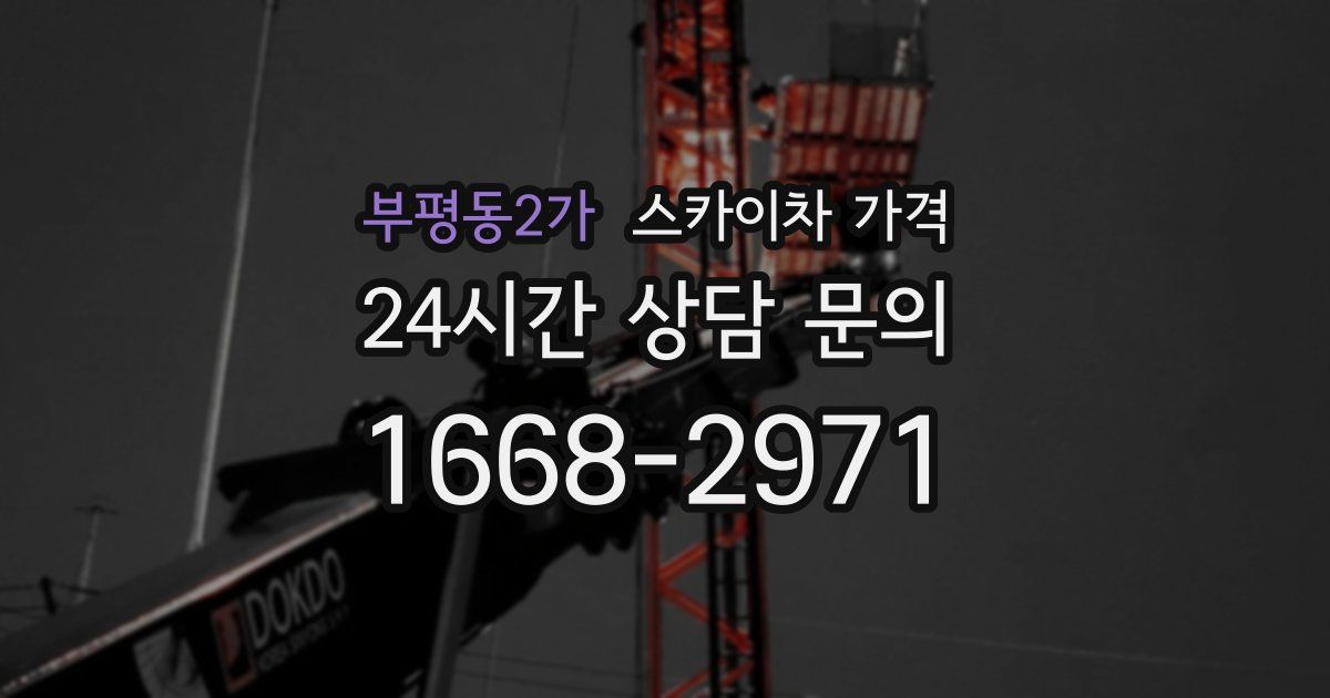 부평동2가 스카이차 가격