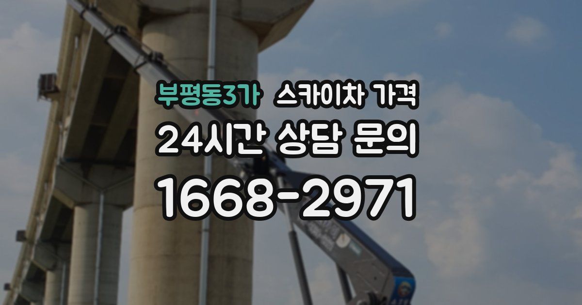 부평동3가 스카이차 가격