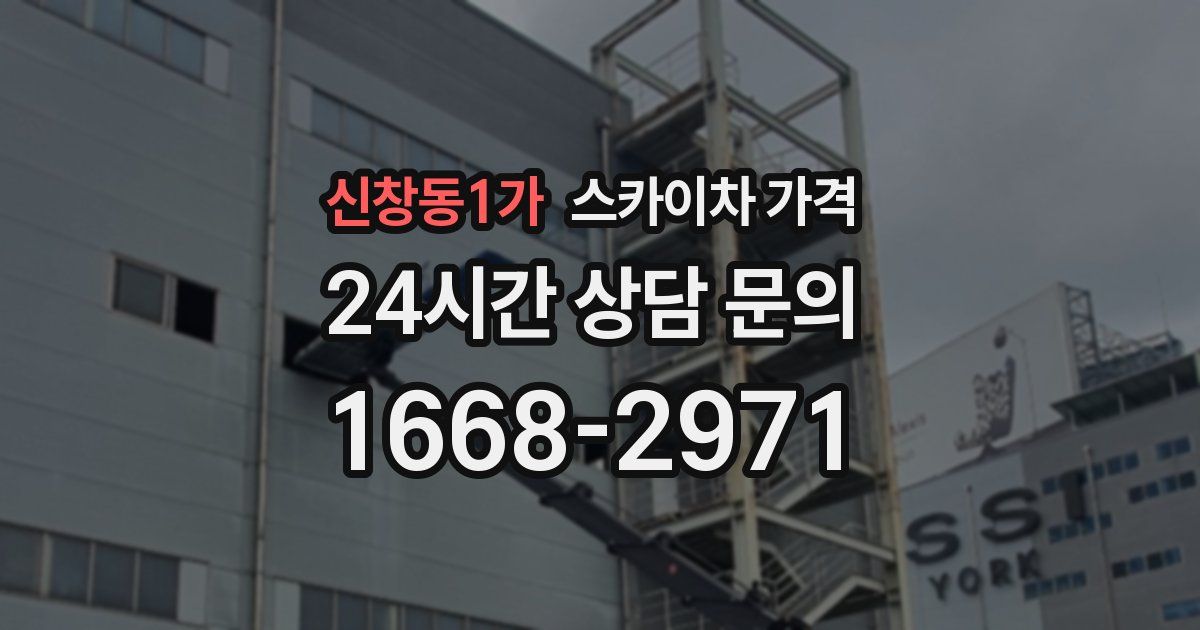 신창동1가 스카이차 가격