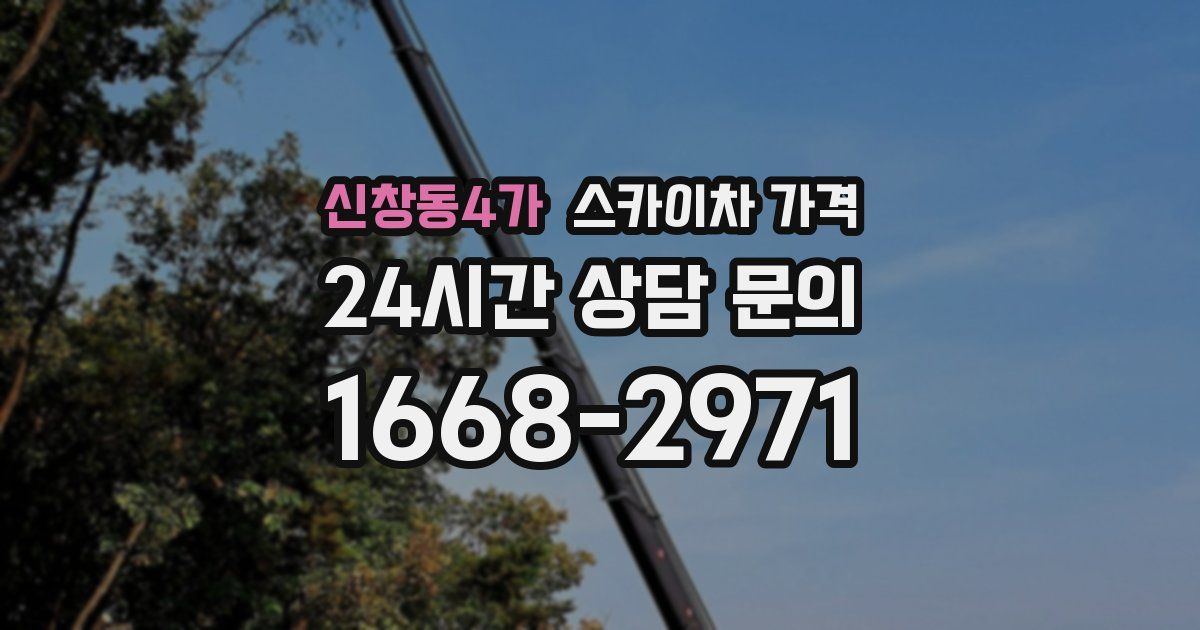 신창동4가 스카이차 가격