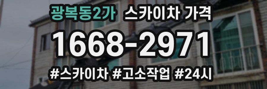 광복동2가 스카이차 가격