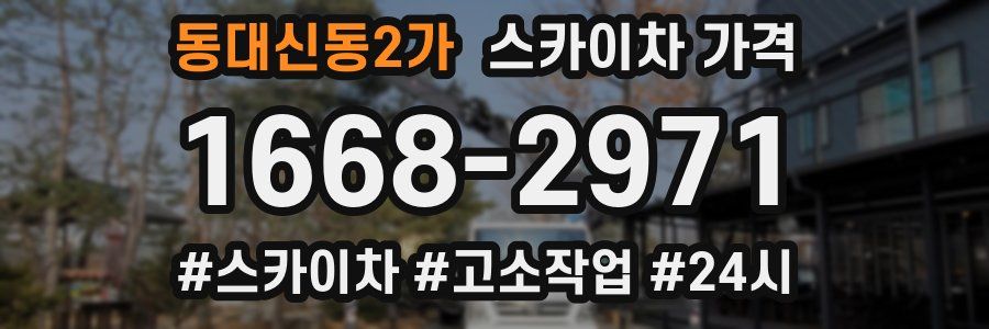 동대신동2가 스카이차 가격