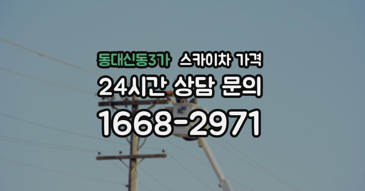 동대신동3가 스카이차 가격