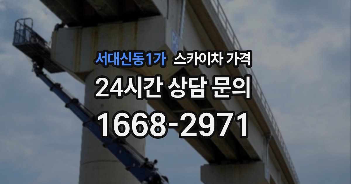 서대신동1가 스카이차 가격