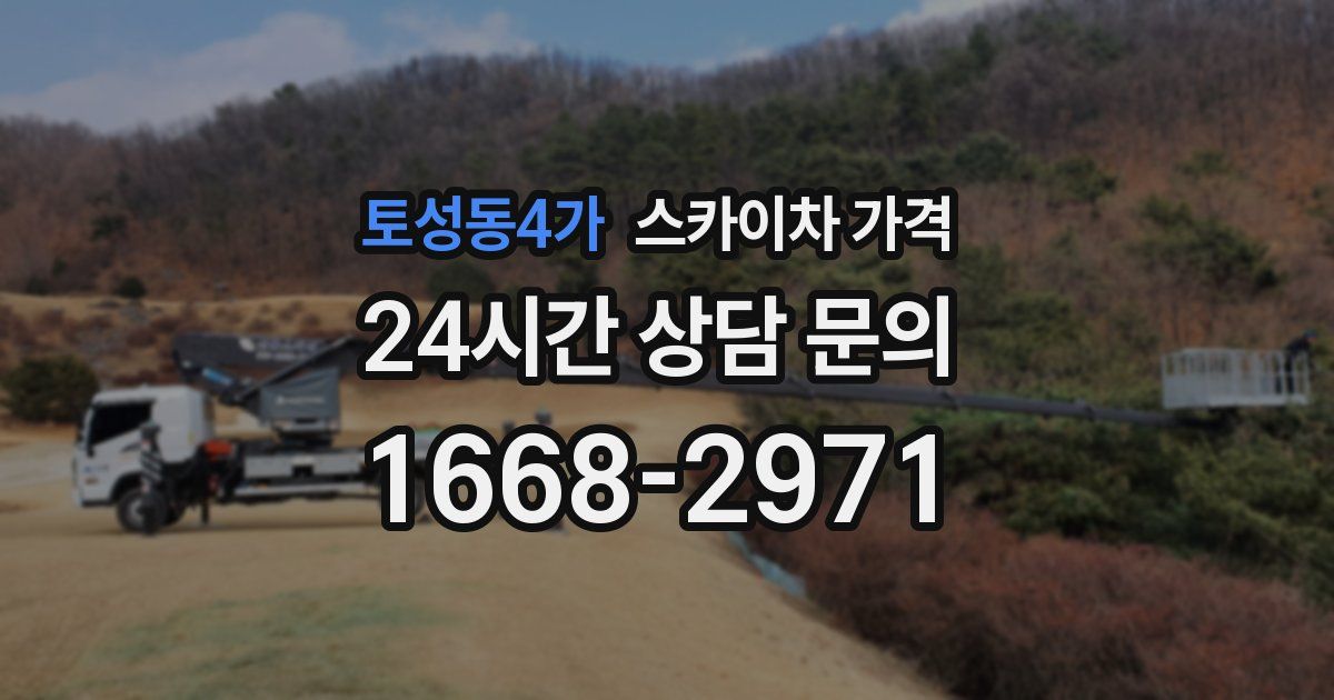 토성동4가 스카이차 가격