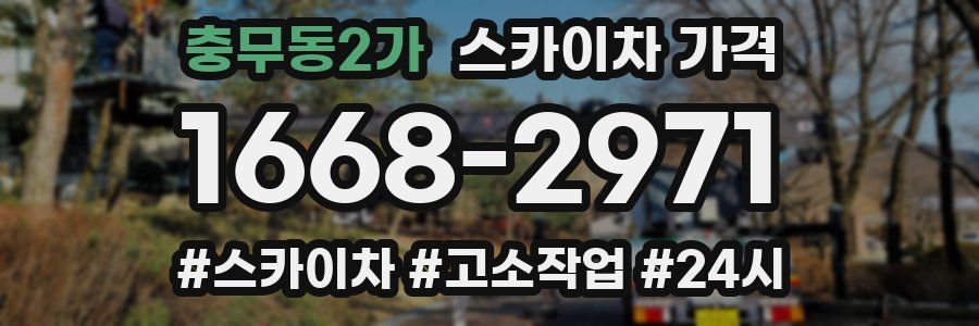 충무동2가 스카이차 가격