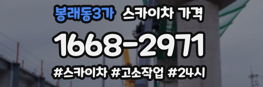 봉래동3가 스카이차 가격