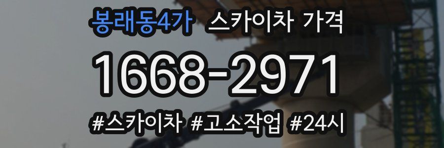 봉래동4가 스카이차 가격