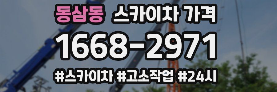 동삼동 스카이차 가격