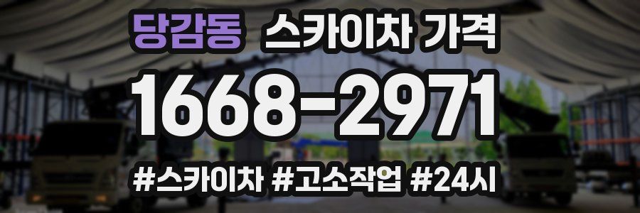 당감동 스카이차 가격