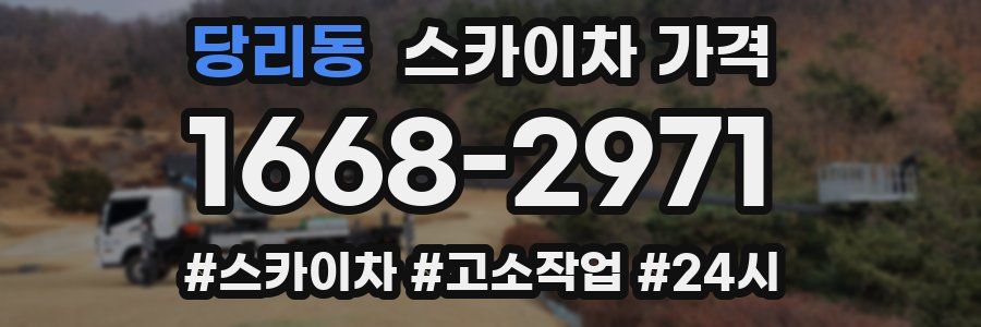 당리동 스카이차 가격