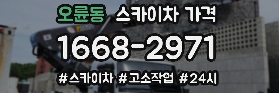 오륜동 스카이차 가격