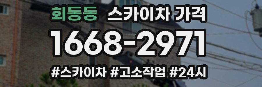 회동동 스카이차 가격