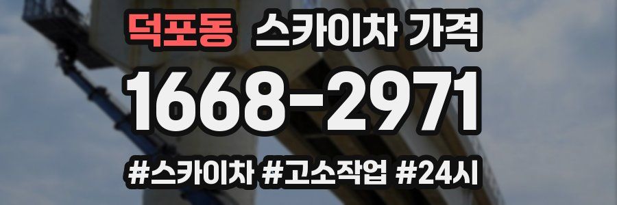 덕포동 스카이차 가격