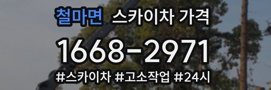 철마면 스카이차 가격