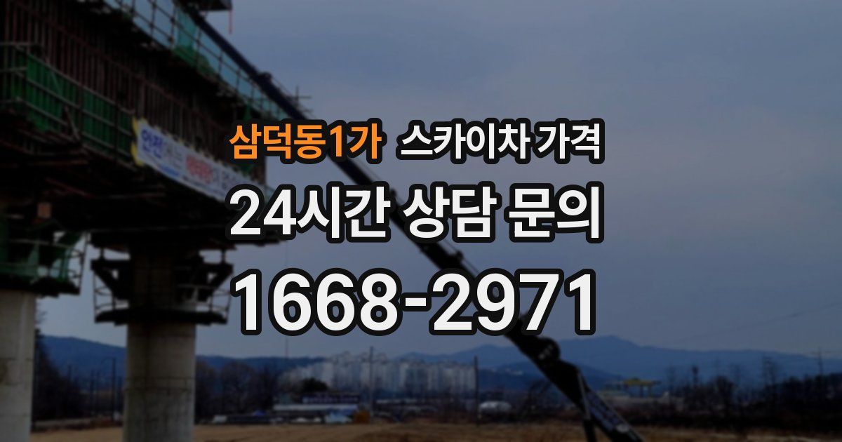 삼덕동1가 스카이차 가격