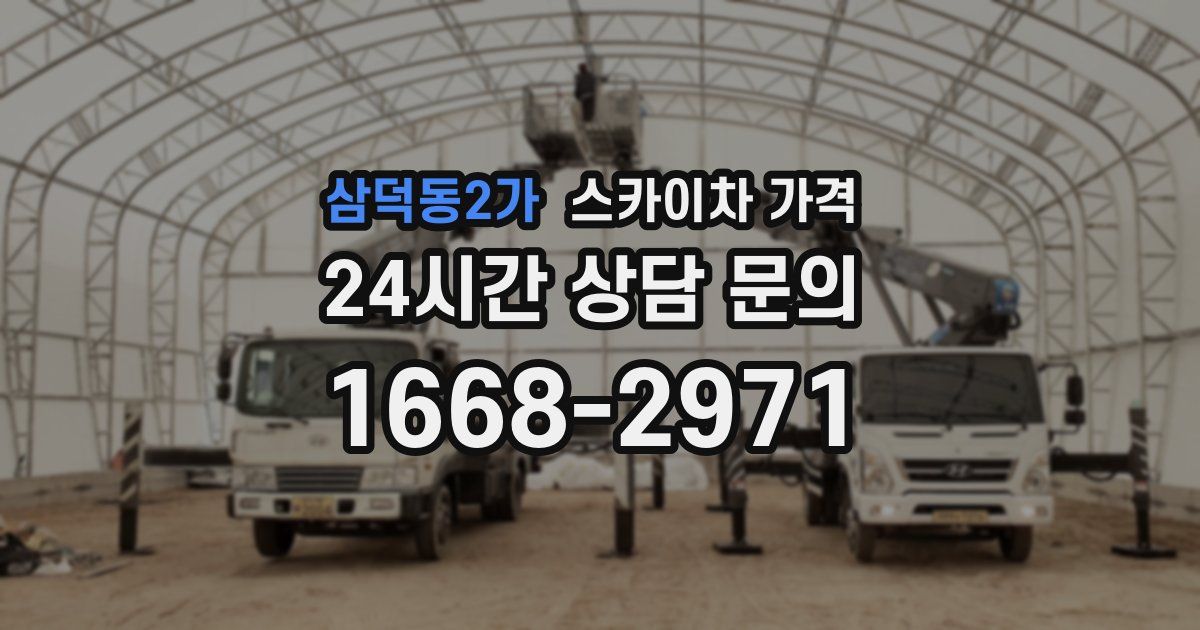 삼덕동2가 스카이차 가격