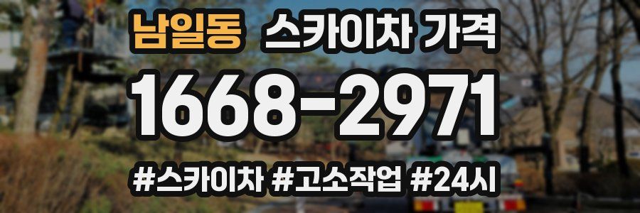 남일동 스카이차 가격