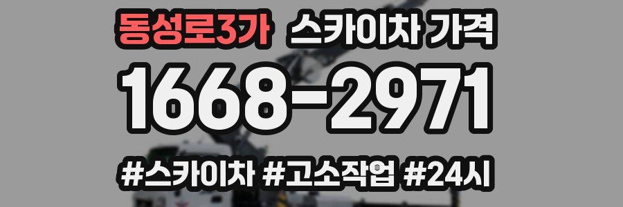 동성로3가 스카이차 가격