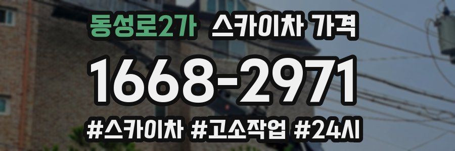 동성로2가 스카이차 가격