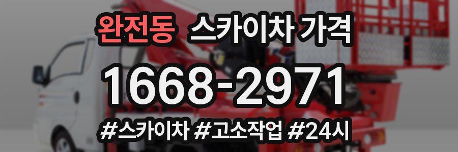 완전동 스카이차 가격