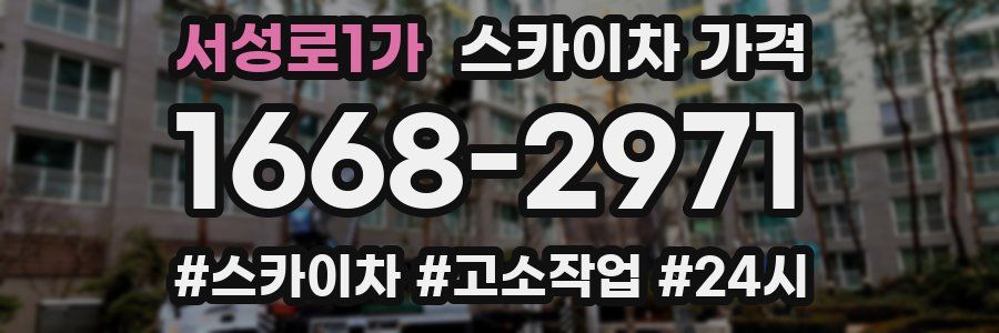 서성로1가 스카이차 가격