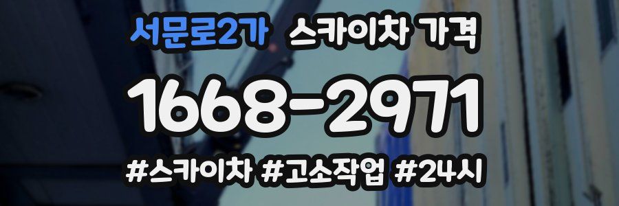 서문로2가 스카이차 가격