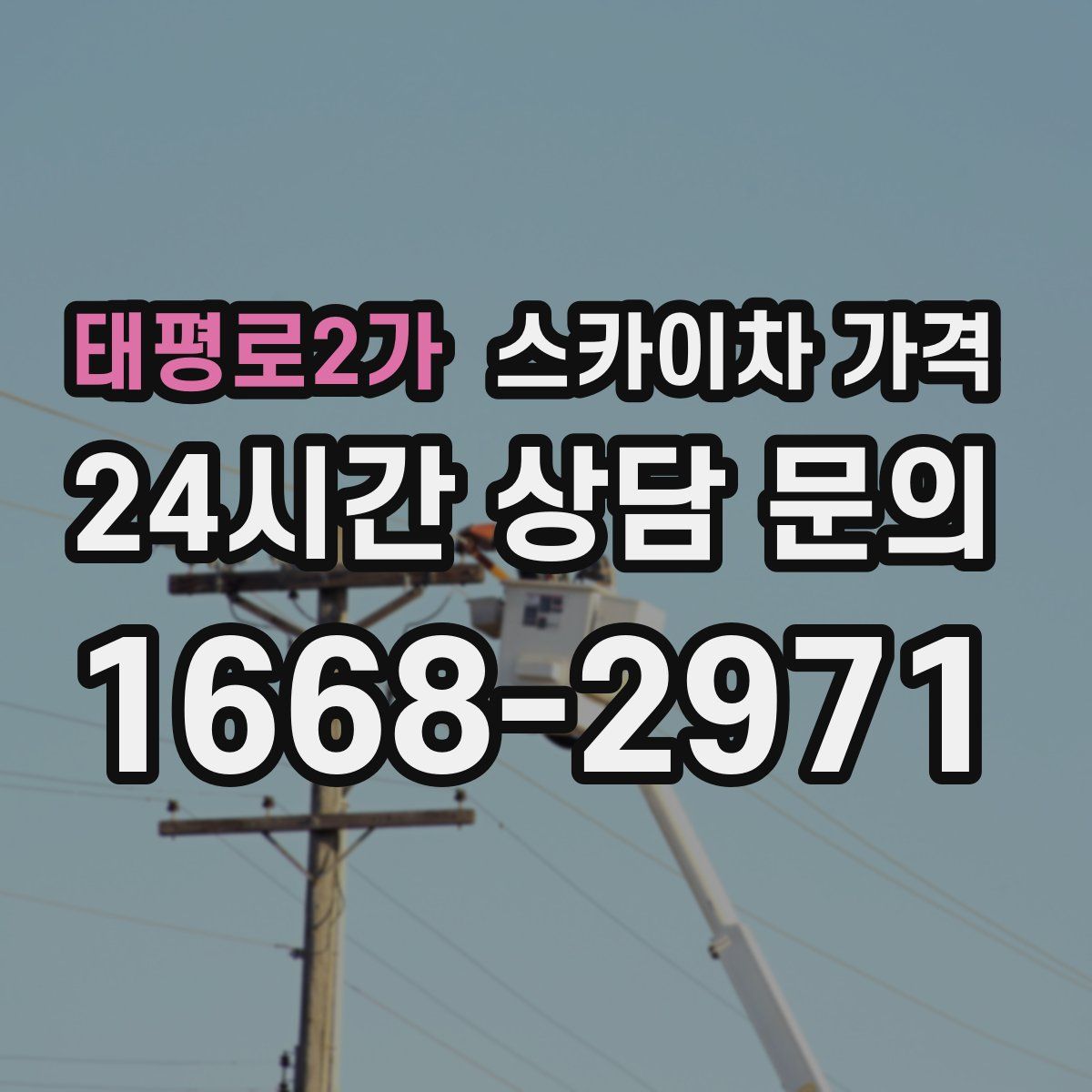 태평로2가 스카이차 가격