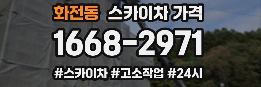 화전동 스카이차 가격