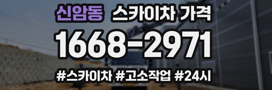 신암동 스카이차 가격