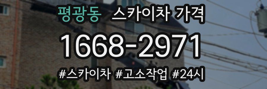 평광동 스카이차 가격