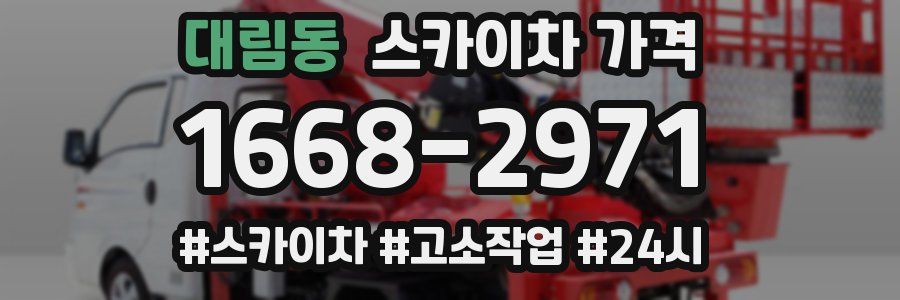 대림동 스카이차 가격