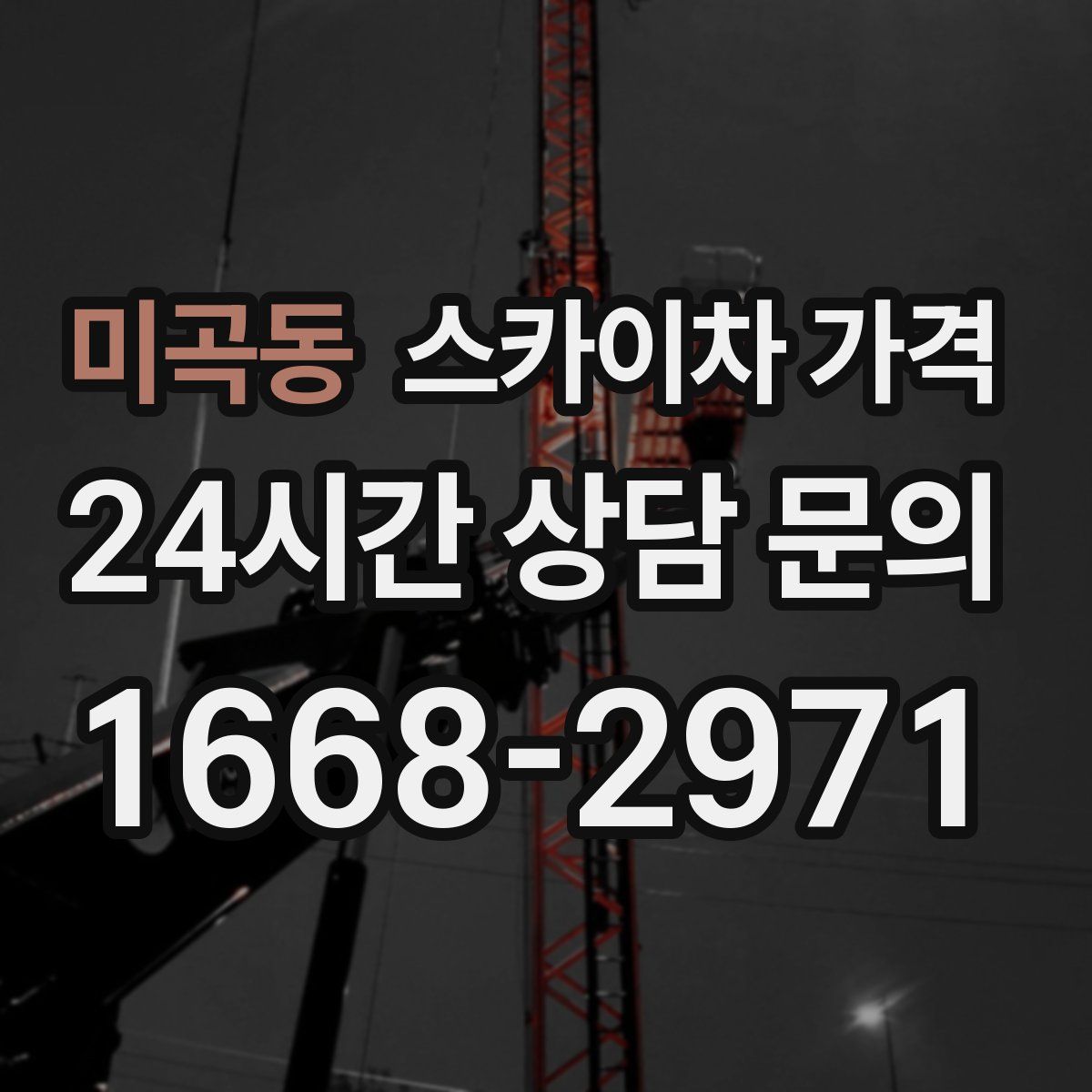 미곡동 스카이차 가격