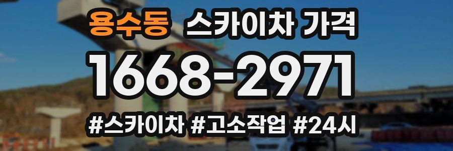 용수동 스카이차 가격