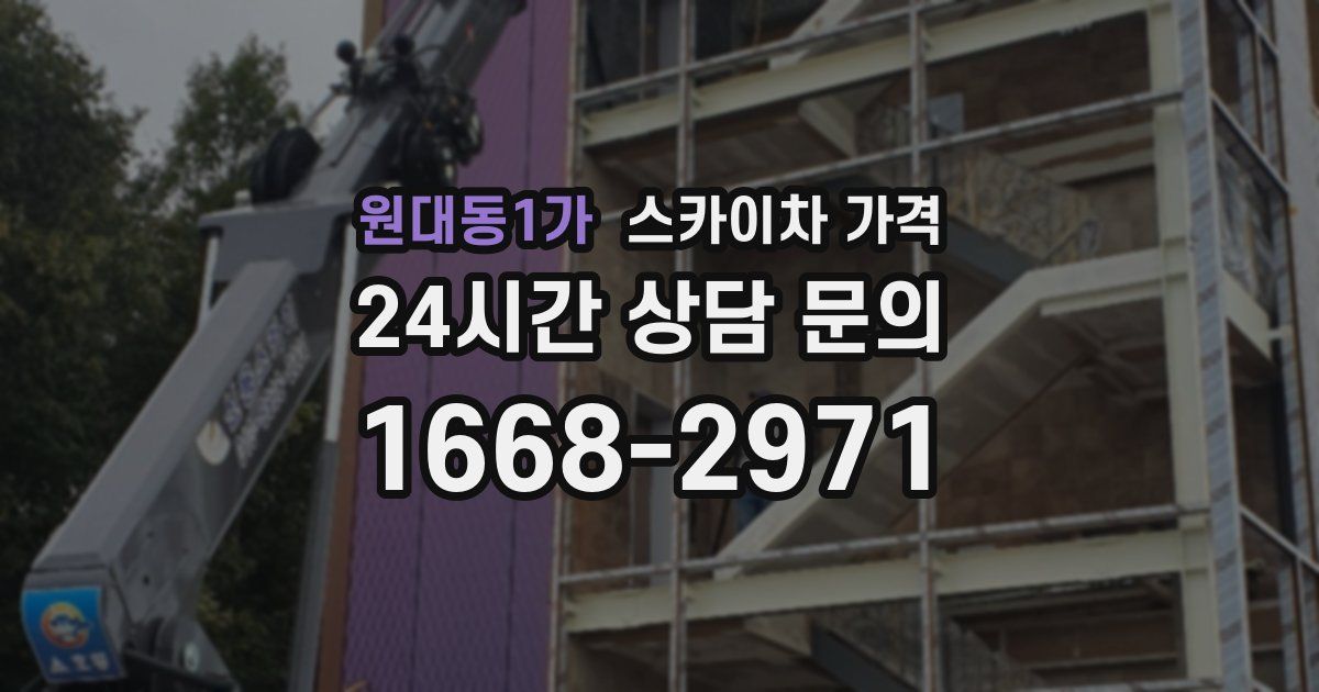 원대동1가 스카이차 가격