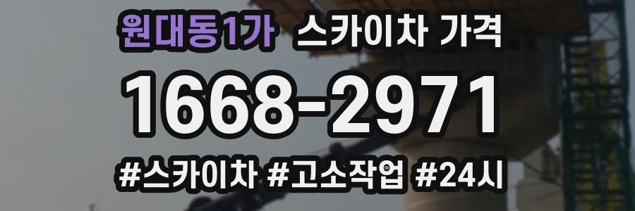 원대동1가 스카이차 가격