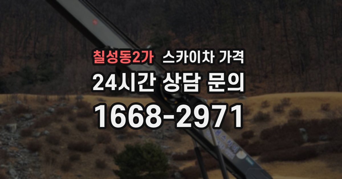 칠성동2가 스카이차 가격