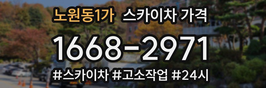 노원동1가 스카이차 가격
