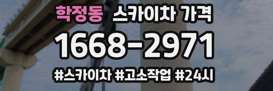 학정동 스카이차 가격
