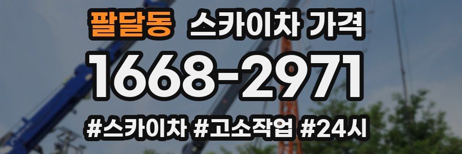 팔달동 스카이차 가격