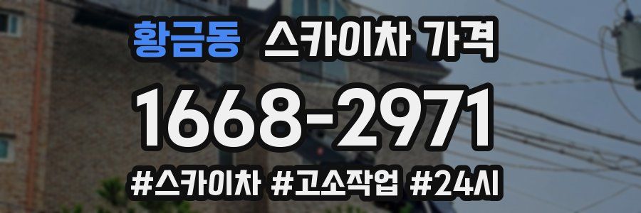 황금동 스카이차 가격