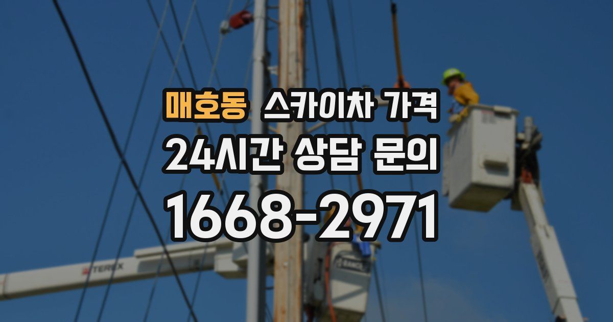 매호동 스카이차 가격