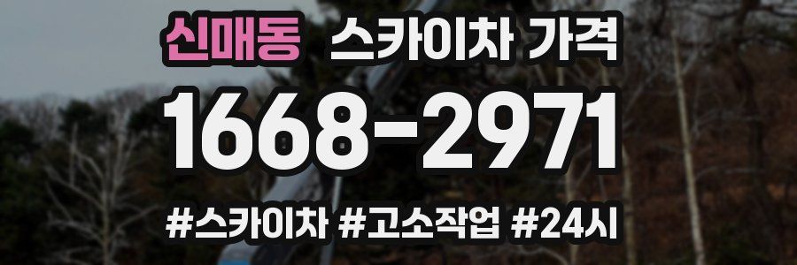 신매동 스카이차 가격