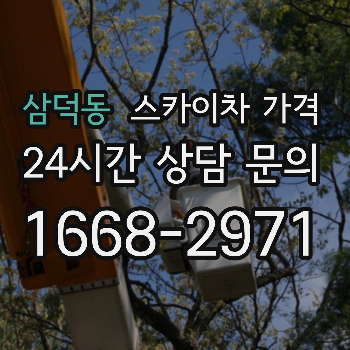 삼덕동 스카이차 가격 주소만 알려주면 견적이 흔들리는 이유
