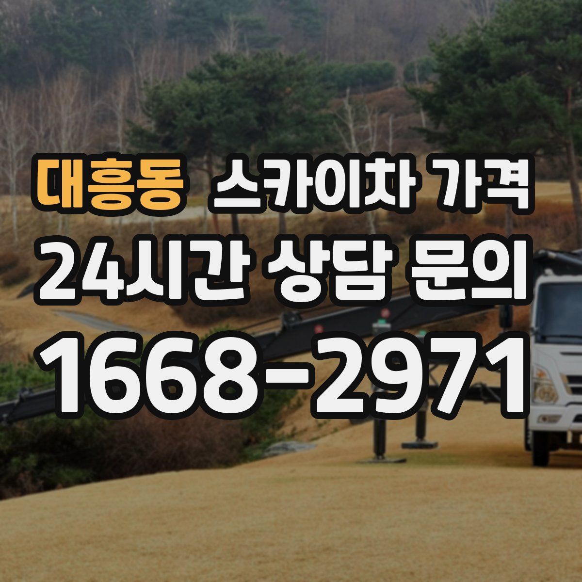 대흥동 스카이차 가격