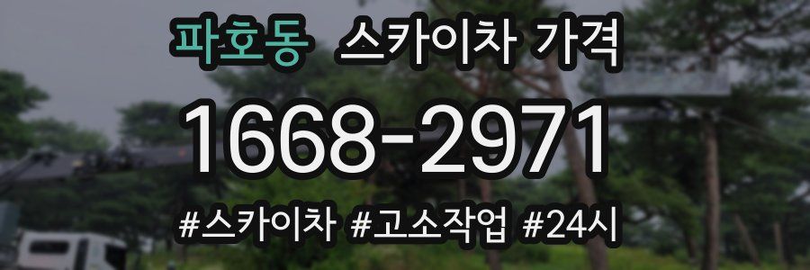 파호동 스카이차 가격